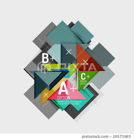 Paper style abstract geometric shapes with Paper style abstract geometric shapes with 20571965