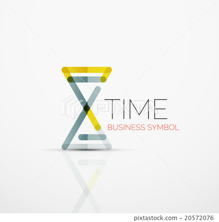 Vector abstract logo idea, time concept or clock 20572076