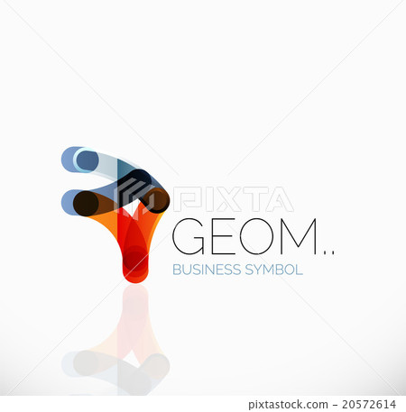 Logo, linear abstract geometric icon Logo, linear abstract geometric icon 20572614