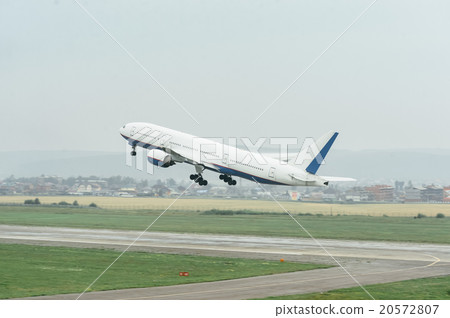 Airplane on the airfield. Airplane on the airfield. 20572807