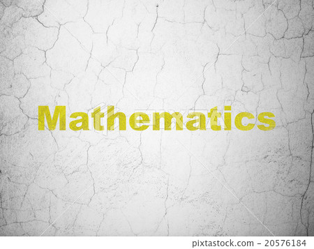 Education concept: Mathematics on wall background - Stock Illustration ...