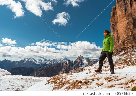 Female hiker in mountains Female hiker in mountains 20576639