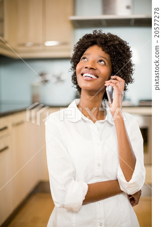 Attractive woman on a phone call Attractive woman on a phone call 20577278
