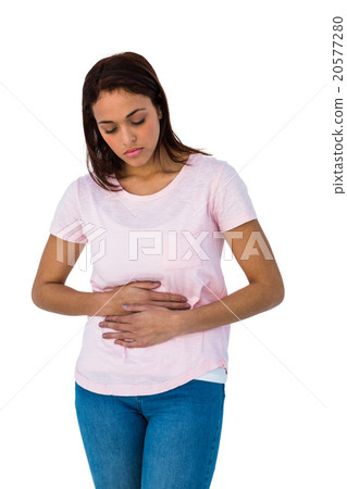 Girl having a stomach pain 20577280