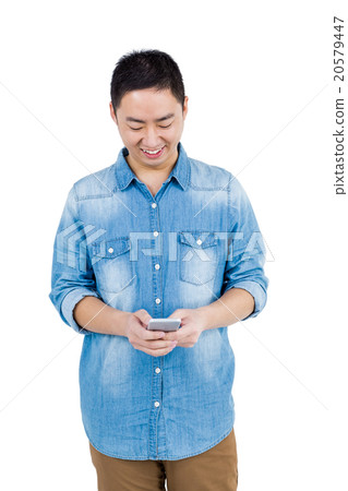 Man using smartphone 20579447