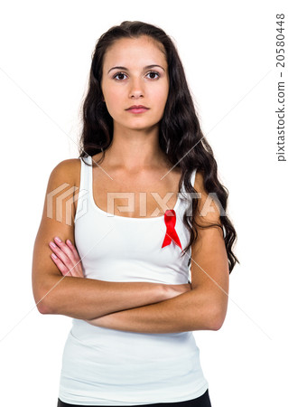 Portrait of serious woman with arms crossed Portrait of serious woman with arms crossed 20580448