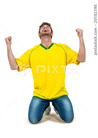 Handsome man with hands clasped Handsome man with hands clasped 20582398