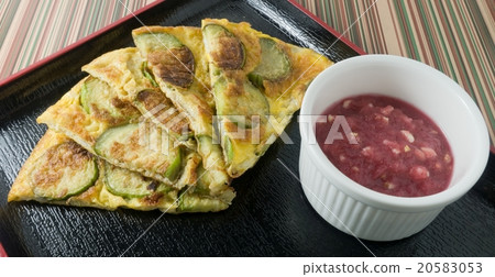 Thai Eggplant Omelet Served with Chili Paste 20583053