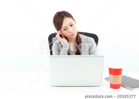 A young woman suffering from PC 20583377