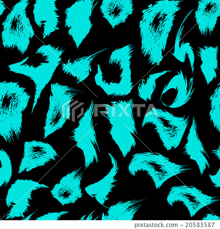 Leopard print pattern. Repeating seamless vector 20583587