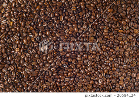 Roasted Coffee beans background. 20584124