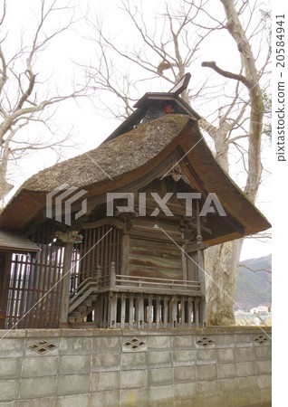 Shinshu Matsumoto's cultural asset Yasaka Shrine main building Edo era architecture rare rocky honcho shi important cultural property 20584941