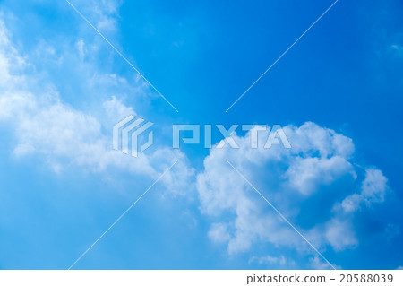 天空覆蓋藍天白色雲彩綜合性背景材料照片材料拷貝空間 20588039