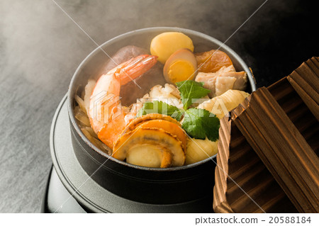 General rice pot meal Pot meal (kamameshi) japanese food General rice pot meal Pot meal (kamameshi) japanese food 20588184