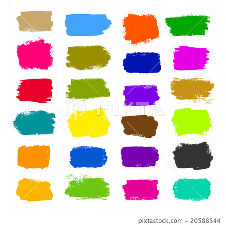 Colorful brush strokes 20588544