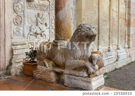 Column-bearing lion in San Zeno Column-bearing lion in San Zeno 20588910