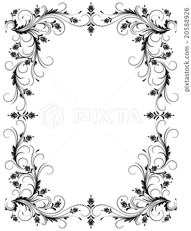 Decorative frame with ornament 20588926
