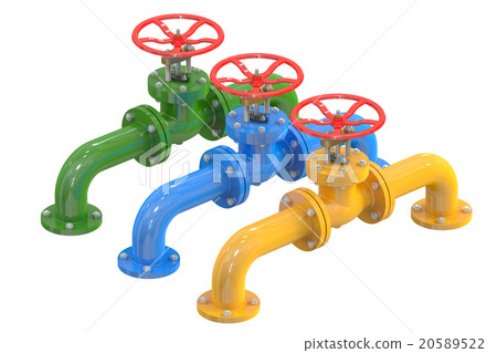 colored pipelines with valves colored pipelines with valves 20589522