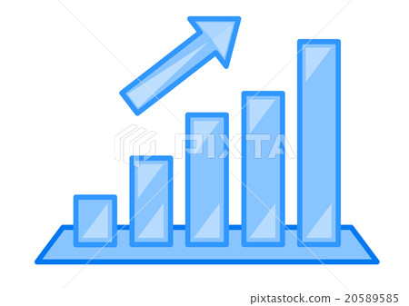Bar graph rising - Stock Illustration [20589585] - PIXTA