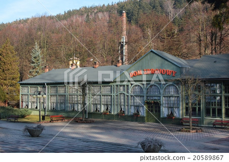 Traditional resort architecture in Dlugopole Zdroj 20589867