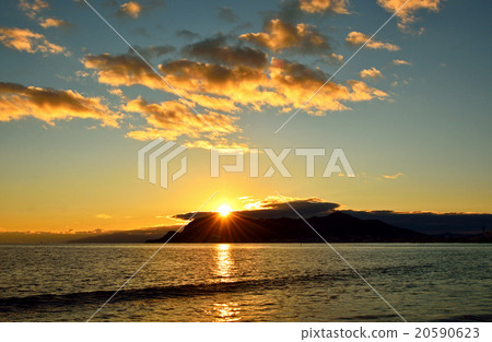 走在函館:津輕海峽的日落美景 走在函館:津輕海峽的日落美景 20590623