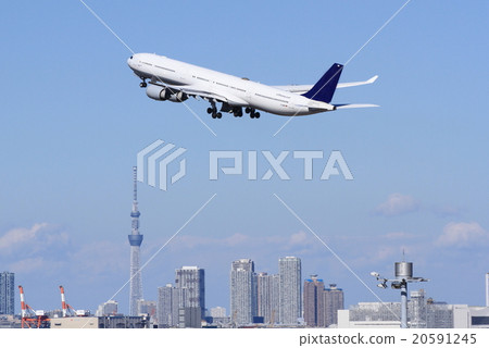 東京天空樹和A340-600 20591245