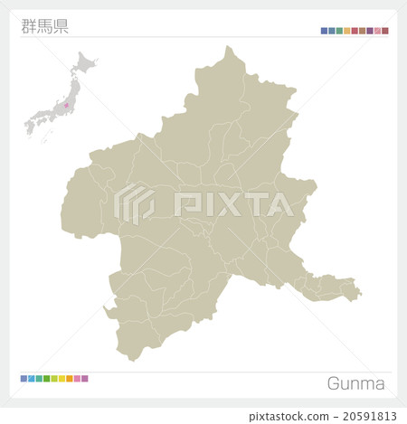 群馬縣地圖 20591813