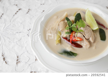 Tom Kha Gai , Thai Galangal chicken coconut soup 20592541