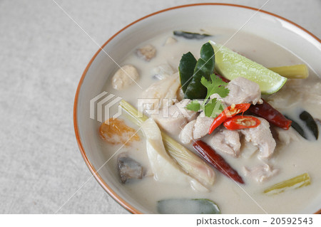 Tom Kha Gai , Thai Galangal chicken coconut soup 20592543