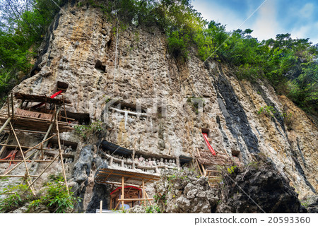 Suaya is cliffs burial site in Tana Toraja 20593360