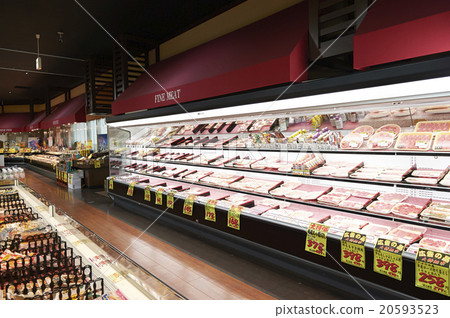 Stock Photo: super market, supermarket, display case