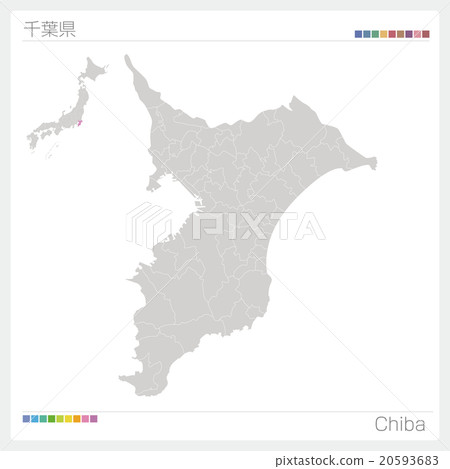 Map of Chiba Prefecture 20593683