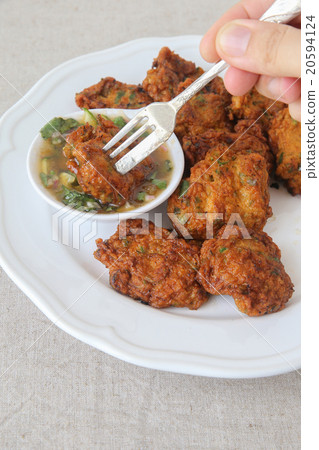 .Thai fish cakes, selective focus, .Thai fish cakes, selective focus, 20594124
