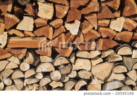 Pile of wood for the fireplace, background Pile of wood for the fireplace, background 20595148