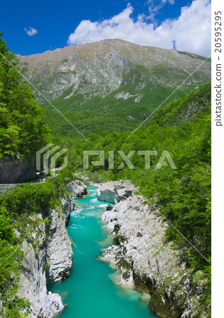 Wild river in the Alps (Soca / Isonzo) Wild river in the Alps (Soca / Isonzo) 20595295