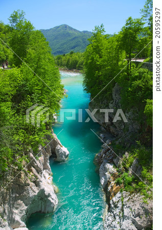 Wild river in the Alps (Soca / Isonzo) Wild river in the Alps (Soca / Isonzo) 20595297