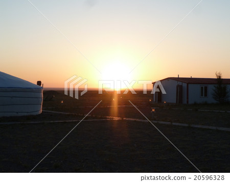 Sunrise in the South Gobi desert Sunrise in the South Gobi desert 20596328