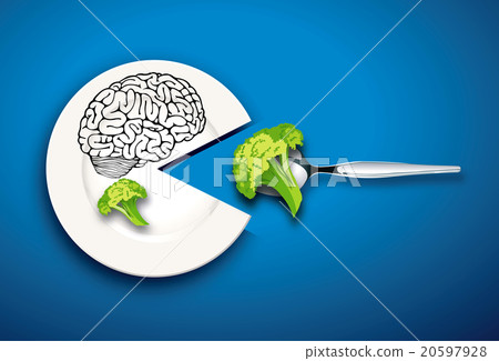 Vector of Brain food concept - Stock Illustration [20597928] - PIXTA