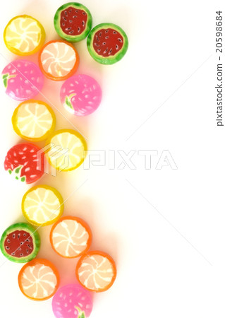Colorful fruit candy white back Colorful fruit candy white back 20598684