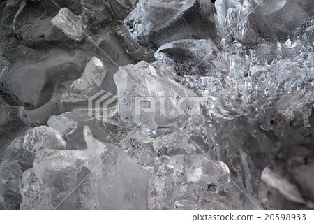 Beautiful big piece of ice with abstract Icicle Beautiful big piece of ice with abstract Icicle 20598933