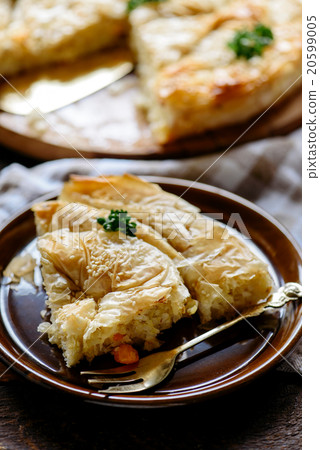 SLice of potatoes pie SLice of potatoes pie 20599005