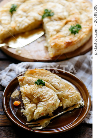 Served potatoes pie Served potatoes pie 20599006