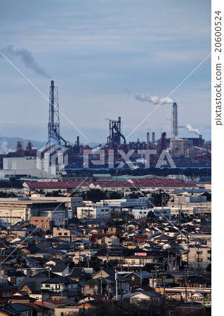 Kimitsu Works Ltd. seen from Kisarazu Kimitsu Works Ltd. seen from Kisarazu 20600524