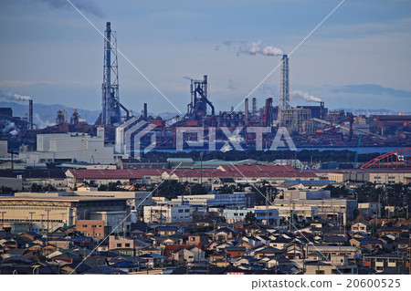 Kimitsu Works Ltd. seen from Kisarazu Kimitsu Works Ltd. seen from Kisarazu 20600525