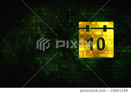 Timeline concept: Calendar on digital background 20601346