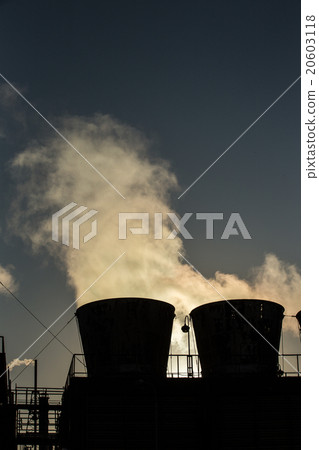 Smoke of the factory (plant), steam 20603118