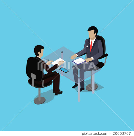 Isometric Hiring Recruiting Interview 20603767