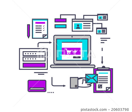 Icon Flat Style Design Secure Payment Icon Flat Style Design Secure Payment 20603798