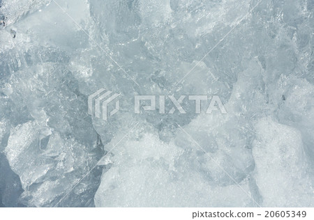 Glacial block of ice closeup. 20605349