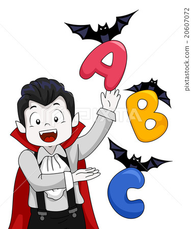Vampire Kid Boy Bats Alphabet Vampire Kid Boy Bats Alphabet 20607072